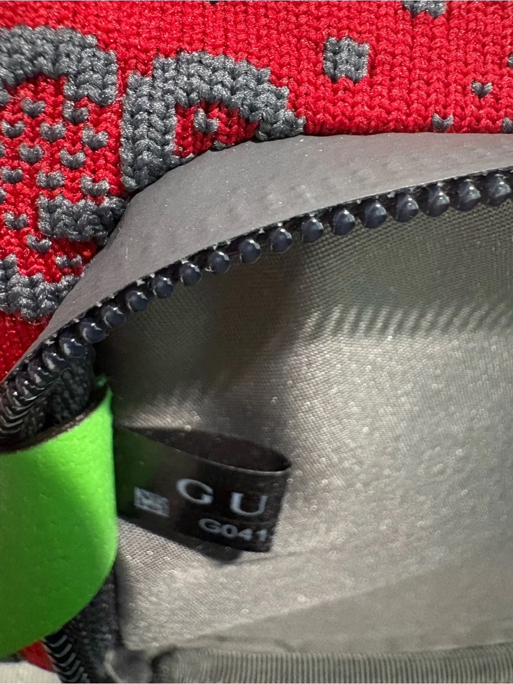 Authentic Gucci GG Rubber Belt Bag w Certificate of Authenticity and duster